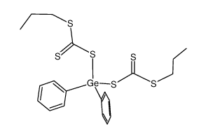 bis(S-n-propyl trithiocarbonato)diphenylgermanium Structure