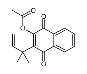 [3-(2-methylbut-3-en-2-yl)-1,4-dioxonaphthalen-2-yl] acetate Structure