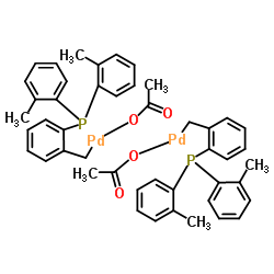 反式二-(m)-双[2-(二邻甲苯基膦)苄基]乙酸二钯(II)图片