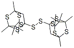 1,1'-Dithiobis(3,5,7,10,10-pentamethyl-2,4,6,8-tetrathiaadamantane)结构式