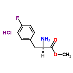 (R)-METHYL 2-AMINO-3-(4-FLUOROPHENYL)PROPANOATE HYDROCHLORIDE structure