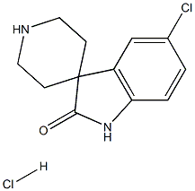 5-Chloro-1,2-dihydrospiro[indole-3,4'-piperidine]-2-one hydrochloride结构式