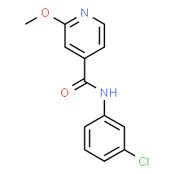 4-Pyridinecarboxamide, N-(3-chlorophenyl)-2-methoxy- Structure