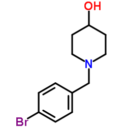 1-(4-溴苯甲基)哌啶-4-醇结构式