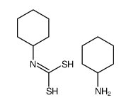 cyclohexylazanium,N-cyclohexylcarbamodithioate结构式