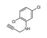 2,5-dichloro-N-prop-2-ynylaniline结构式