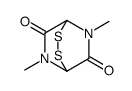 1,4-dimethyl-3,6-epidithio-2,5-dioxopiperazine Structure