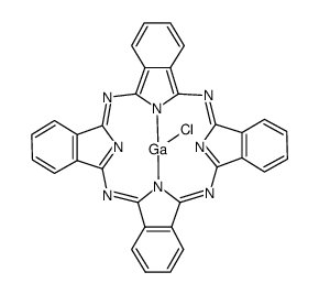 镓(III)-酞菁氯化物结构式