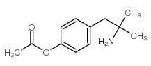 4-(2-AMINO-2-METHYLPROPYL) PHENOL ACETIC ACID结构式