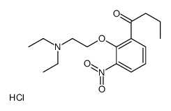 2-(2-butanoyl-6-nitrophenoxy)ethyl-diethylazanium,chloride结构式