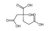 (2S)-2-hydroxybutane-1,2,4-tricarboxylic acid结构式