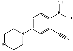 2-Cyano-4-(piperazin-1-yl)phenylboronic acid picture