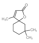 1-Oxaspiro[4.5]dec-3-en-2-one,4,7,7-trimethyl- structure