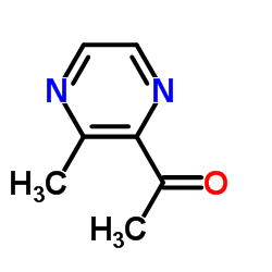 2-乙酰基-3-甲基吡嗪结构式