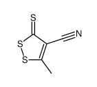 3-methyl-5-sulfanylidenedithiole-4-carbonitrile Structure