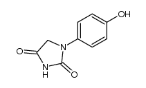 D,L-p-hydroxyphenylhydantoin结构式