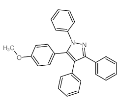 1H-Pyrazole,5-(4-methoxyphenyl)-1,3,4-triphenyl- Structure