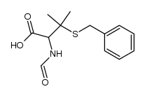 (+/-)-S-benzyl-N-formylpenicillamine Structure