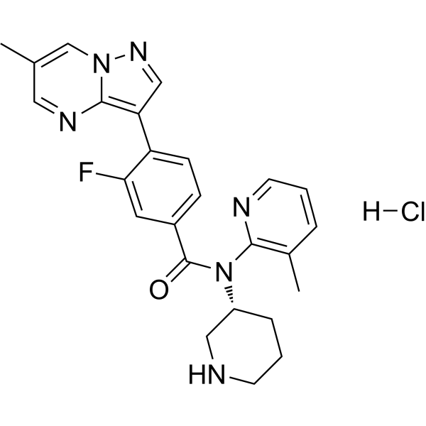 CD33 splicing modulator 1 hydrochloride结构式
