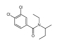 N-butan-2-yl-3,4-dichloro-N-ethylbenzamide结构式