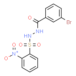 3-Bromo-N'-[(2-nitrophenyl)sulfonyl]benzohydrazide structure