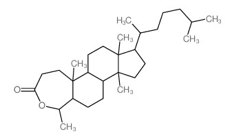 1,5a,7a,10a-tetramethyl-8-(6-methylheptan-2-yl)hexadecahydro-3h-cyclopenta[5,6]naphtho[2,1-c]oxepin-3-one Structure