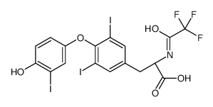 (2S)-3-[4-(4-hydroxy-3-iodophenoxy)-3,5-diiodophenyl]-2-[(2,2,2-trifluoroacetyl)amino]propanoic acid Structure
