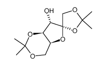 1,2,4,6-DI-O-ISOPROPYLIDENE-ALPHA-L-SORBOFURANOSE结构式