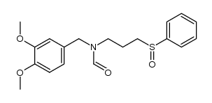 N-(3,4-dimethoxyphenyl)methyl-N-[(3-phenylsulfinyl)propyl]formamide结构式