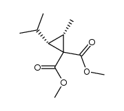 cis-1,1-bis(methoxycarbonyl)-2-methyl-3-isopropylcyclopropane Structure