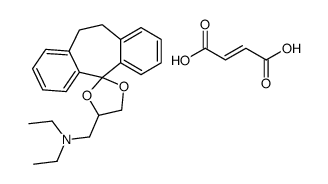(Z)-but-2-enedioic acid,N-ethyl-N-(spiro[1,3-dioxolane-2,11'-5,6-dihydrodibenzo[1,2-a:1',2'-e][7]annulene]-4-ylmethyl)ethanamine Structure