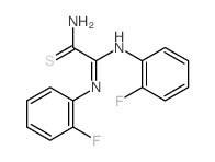 Ethanimidamide,2-amino-N,N'-bis(2-fluorophenyl)-2-thioxo- structure