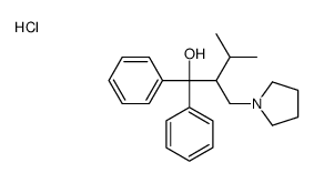 3-methyl-1,1-diphenyl-2-(pyrrolidin-1-ylmethyl)butan-1-ol,hydrochloride Structure