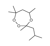 3,5,7,7-tetramethyl-3-(2-methylpropyl)-1,2,4-trioxepane结构式