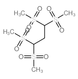 Propane,1,1,3,3-tetrakis(methylsulfonyl)- Structure