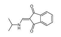 2-[(propan-2-ylamino)methylidene]indene-1,3-dione结构式