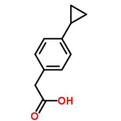 (4-Cyclopropylphenyl)acetic acid Structure