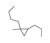 1-butyl-1-methyl-2-propylcyclopropane结构式