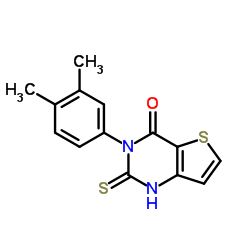 3-(3,4-Dimethylphenyl)-2-thioxo-2,3-dihydrothieno[3,2-d]pyrimidin-4(1H)-one结构式