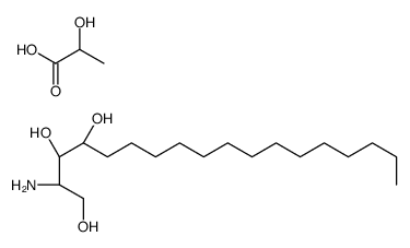 (2S,3S,4R)-2-aminooctadecane-1,3,4-triol,2-hydroxypropanoic acid Structure