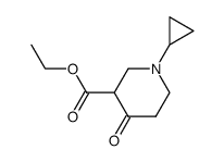 1-cyclopropyl-3-carbethoxy-4-piperidone Structure