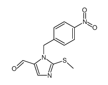 5-formyl-2-methylthio-1-(4-nitrobenzyl) imidazole结构式