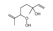 6-hydroperoxy-3,7-dimethylocta-1,7-dien-3-ol结构式