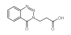 3-(4-oxo-1,2,3-benzotriazin-3-yl)propanoic acid Structure