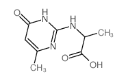 L-Alanine,N-(1,4-dihydro-6-methyl-4-oxo-2-pyrimidinyl)- (9CI)结构式