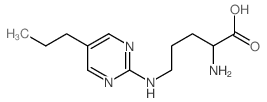 2-amino-5-[(5-propylpyrimidin-2-yl)amino]pentanoic acid Structure