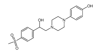 4-{4-[2-hydroxy-2-(4-methanesulfonyl-phenyl)-ethyl]-piperazin-1-yl}-phenol Structure