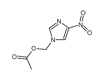 acetic acid (4-nitroimidazol-1-yl)methyl ester结构式