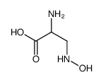 D,L-2-AMINO-3-(HYDROXYAMINO)PROPIONIC ACID结构式