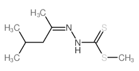 N-(4-methylpentan-2-ylideneamino)-1-methylsulfanyl-methanethioamide结构式